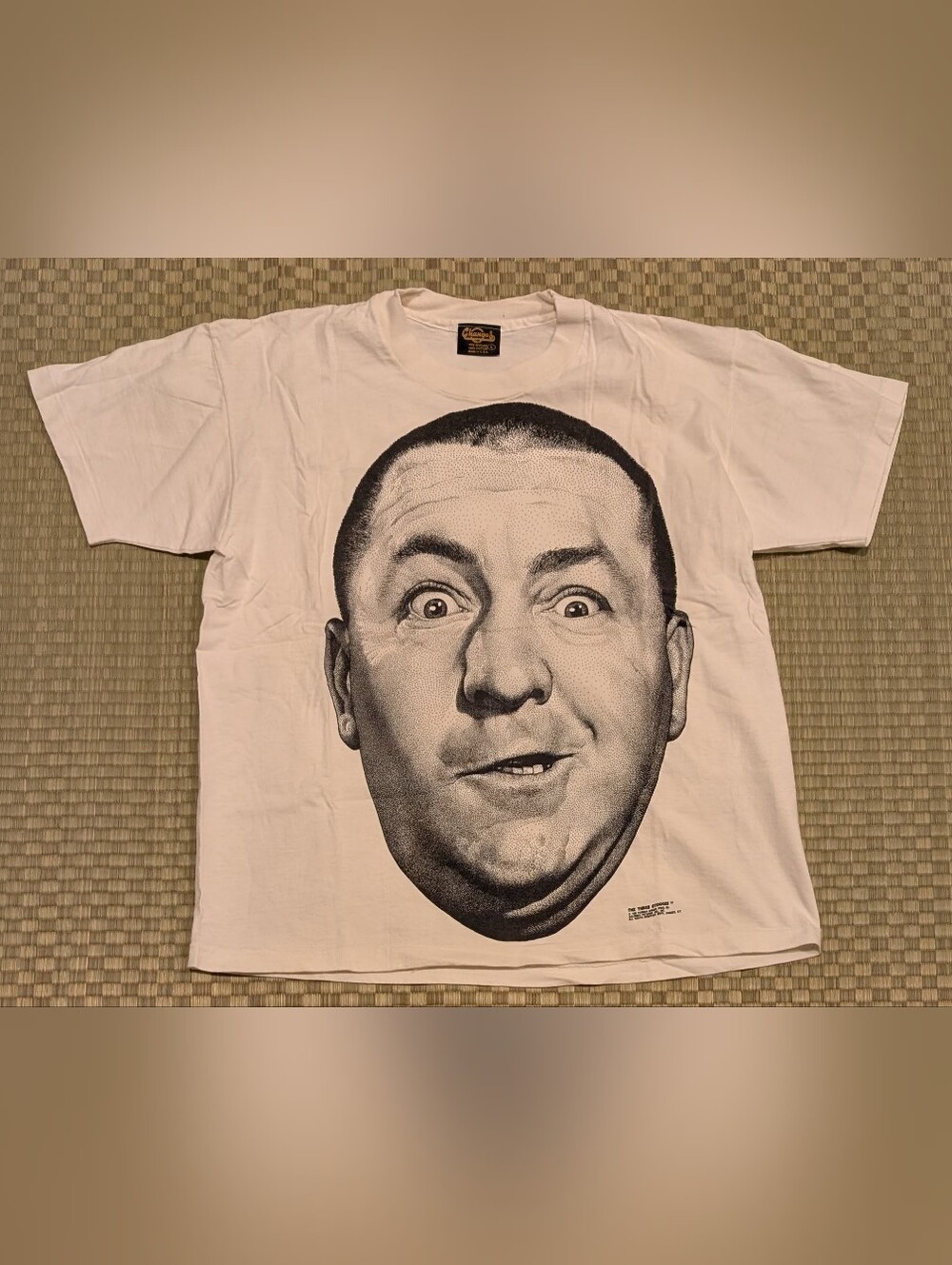 Vintage Changes The Three Stooges Curly Face T-shirt Size Large Made in USA